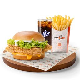 CRISPY CHICKEN BURGER MEAL